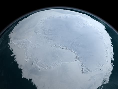 antarctica from space real photo
